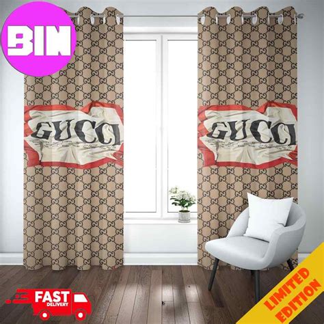 gucci replica logo curtains|gucci window curtains.